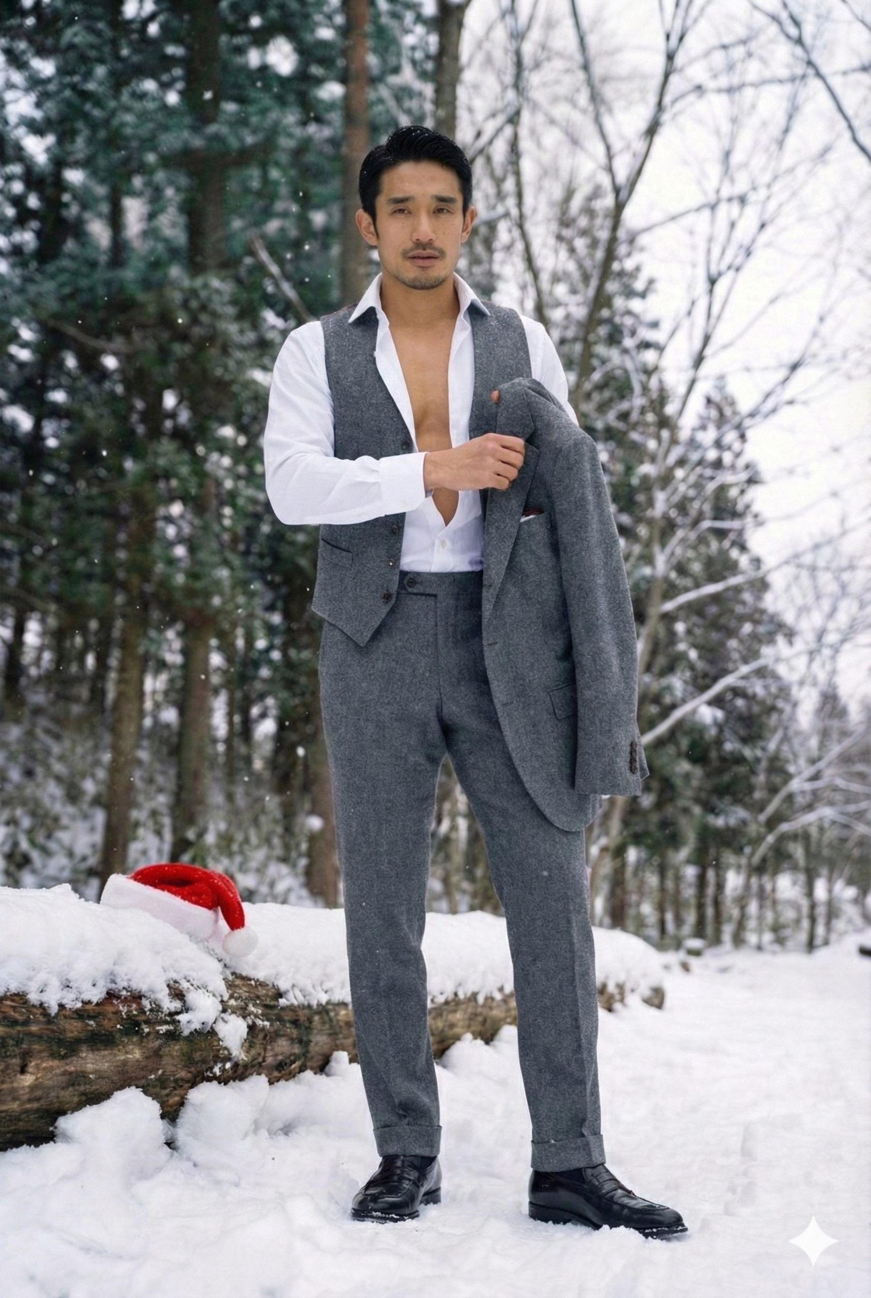 Festive White: Suit men